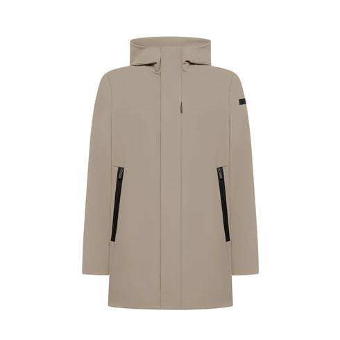 Parka Uomo dall'effetto opaco, con fodera in velluto e patch logo sulla manica